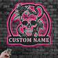 Skull LED Metal Sign 