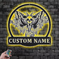 Skull LED Metal Sign 