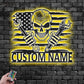 Skull LED Metal Sign 