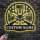 Skull LED Metal Sign 