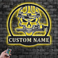 Skull LED Metal Sign 