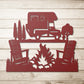 Personalized RVs Car Metal Wall Art Camping Decor Gift for RVs Lover, Metal Wall Signs - WixDecor