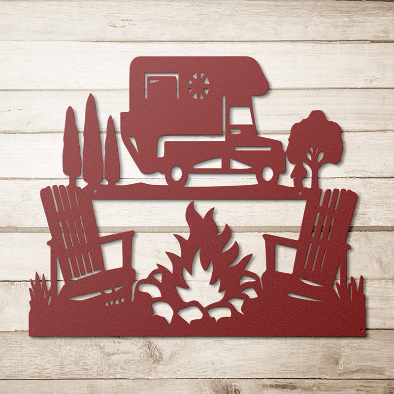 Personalized RVs Car Metal Wall Art Camping Decor Gift for RVs Lover, Metal Wall Signs - WixDecor