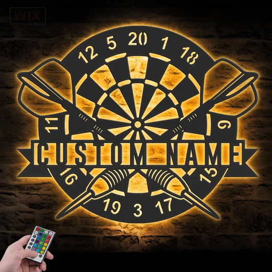 Gamer Zone LED Metal Sign - Wix Decor