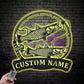 Fishing LED Metal Sign 