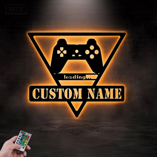 Gamer Zone LED Metal Sign