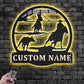 Horse LED Metal Sign 