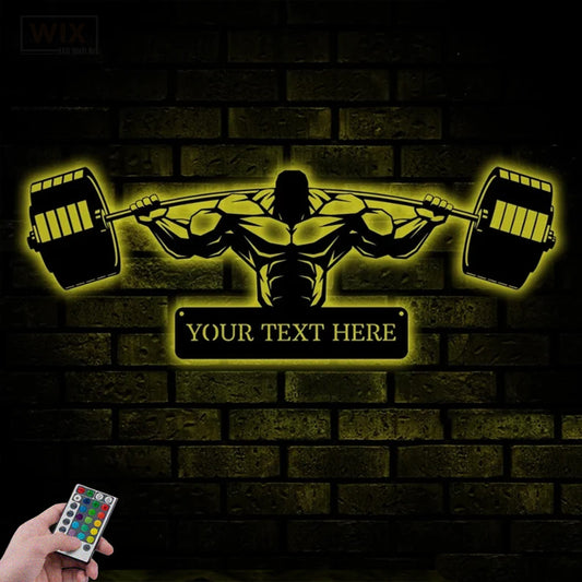 Gym LED Metal Sign