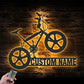 Mountain Bike LED Metal Sign - Wix Decor