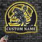 Horse LED Metal Sign 