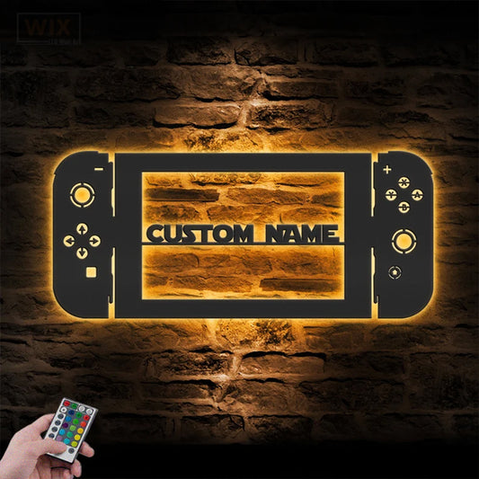 Gamer Zone LED Metal Sign