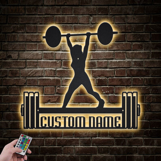 Gym LED Metal Sign - Wix Decor