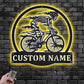 Mountain Bike LED Metal Sign - Wix Decor