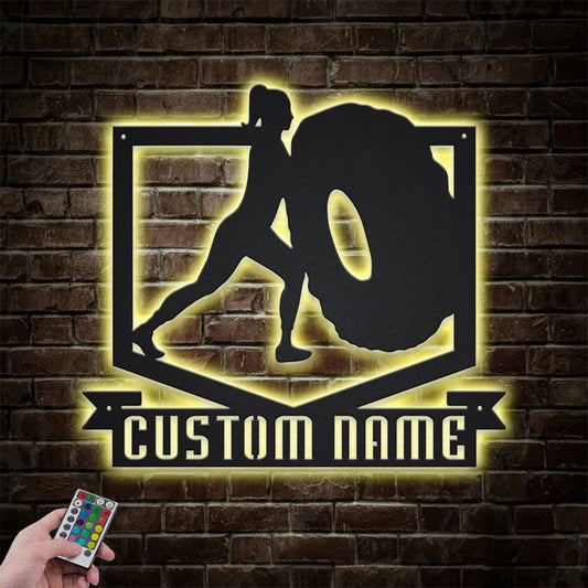 Gym LED Metal Sign 