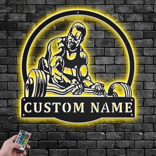 Gym LED Metal Sign 