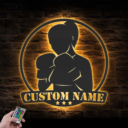 Gym LED Metal Sign 