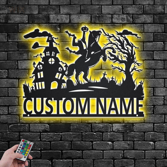 Horse LED Metal Sign - Wix Decor