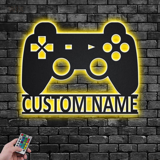 Gamer Zone LED Metal Sign