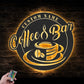Coffee Shop Led Metal Sign - Wix Decor