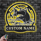 Fishing LED Metal Sign 