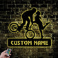 Mountain Bike LED Metal Sign - Wix Decor