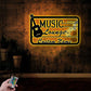 Guitar LED Metal Sign 