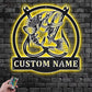 Fishing LED Metal Sign 