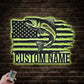 Fishing LED Metal Sign 