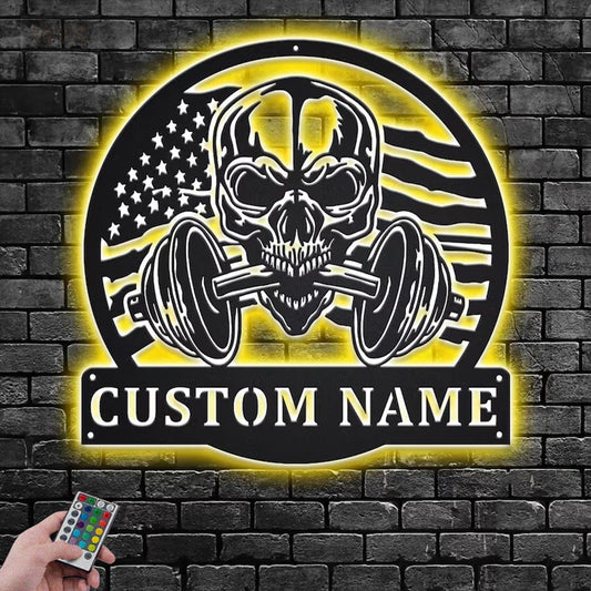 Gym LED Metal Sign