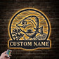 Fishing LED Metal Sign 