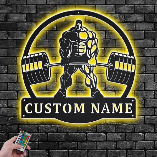 Gym LED Metal Sign