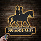 Horse LED Metal Sign - Wix Decor