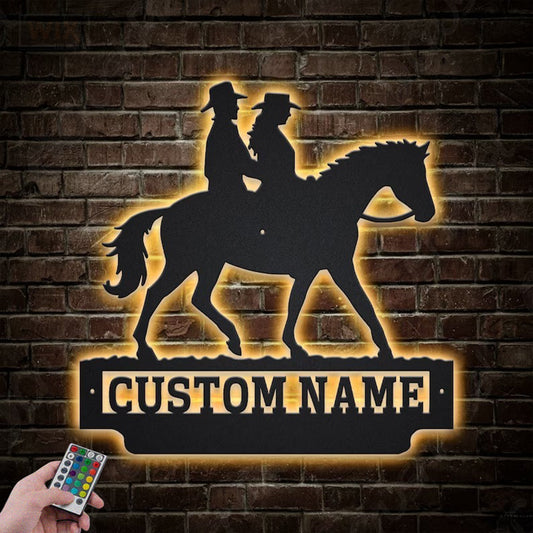 Horse LED Metal Sign - Wix Decor