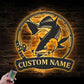 Fishing LED Metal Sign - Wix Decor