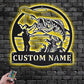 Fishing LED Metal Sign - Wix Decor