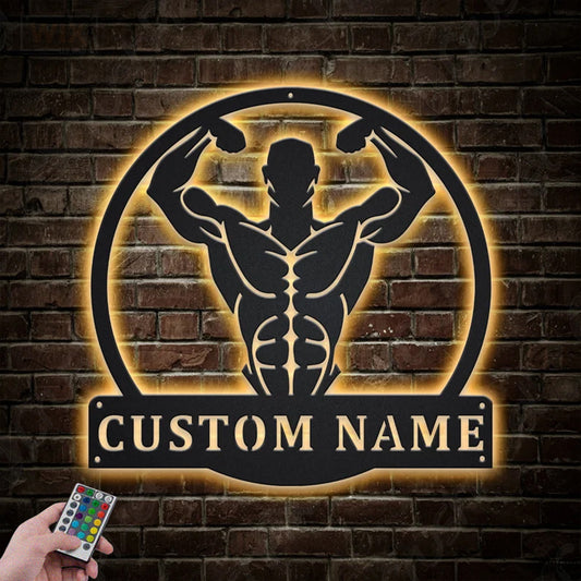 Gym LED Metal Sign - Wix Decor