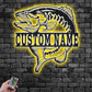 Fishing LED Metal Sign - Wix Decor