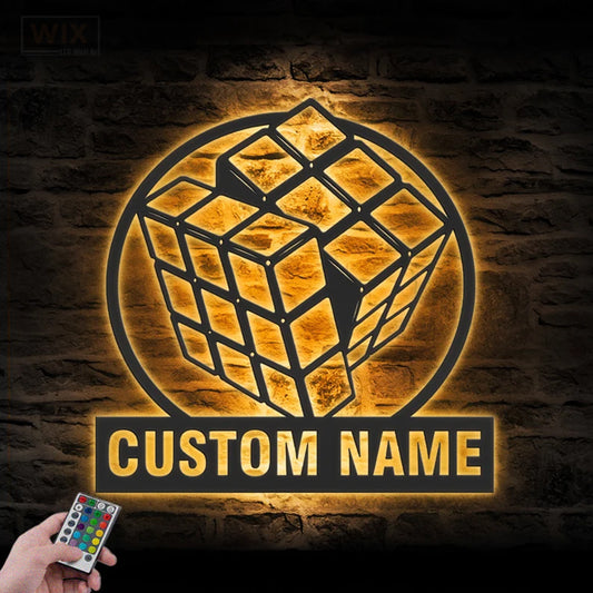Gamer Zone LED Metal Sign - Wix Decor