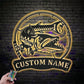 Fishing LED Metal Sign - Wix Decor