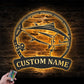 Fishing LED Metal Sign - Wix Decor