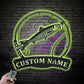 Fishing LED Metal Sign - Wix Decor