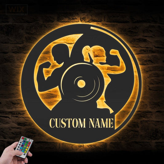 Gym LED Metal Sign