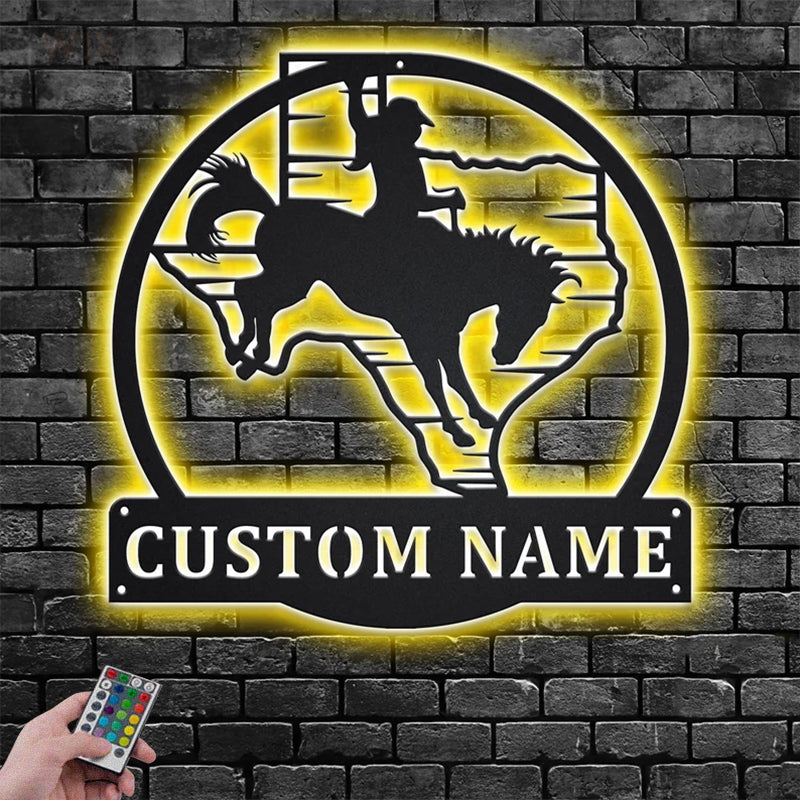 Horse LED Metal Sign - Wix Decor