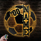 Soccer LED Metal Sign - Wix Decor