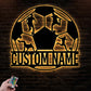 Soccer LED Metal Sign - Wix Decor