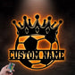Soccer LED Metal Sign - Wix Decor