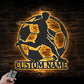 Soccer LED Metal Sign - Wix Decor