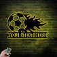 Soccer LED Metal Sign - Wix Decor