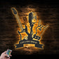 Guitar LED Metal Sign 
