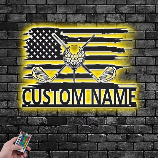 Golf LED Metal Sign - Wix Decor